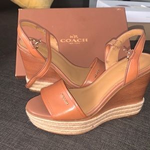 Tan Coach Wedges